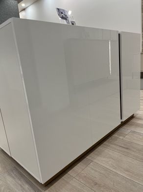 Комод Perfect Home Арко / Arco 3-дверний 3D/138 Білий глянець/дуб грандсон фотографія