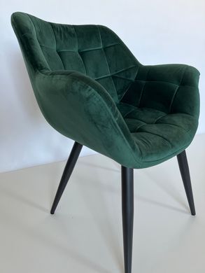 Крісло ELEGANTE Velvet Intarsio Зелений фотографія