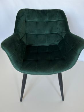 Крісло ELEGANTE Velvet Intarsio Зелений фотографія