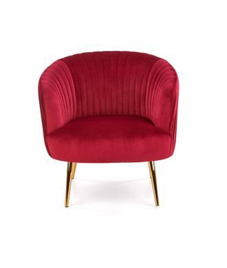 Кресло CROWN Velvet Halmar Бордо фотография