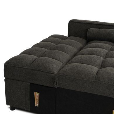 Кресло раскладное MEBEL ELITE CORRA Черный фотография