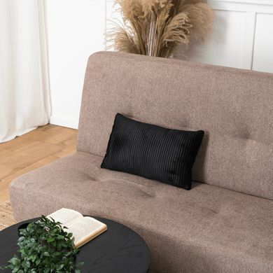 Диван розкладний MEBEL ELITE ARUBA 188 см Коричневий фотографія