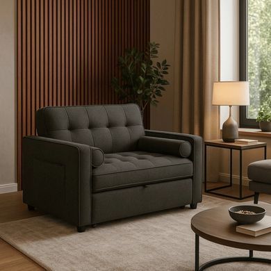 Кресло раскладное MEBEL ELITE CORRA Черный фотография