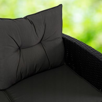 Комплект садових меблів MEBEL ELITE DALLAS Чорний