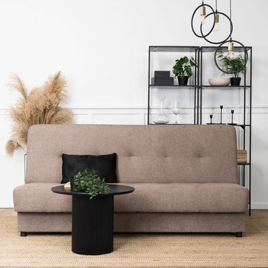 Диван розкладний MEBEL ELITE ARUBA 188 см Коричневий фотографія
