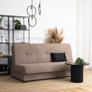 Диван розкладний MEBEL ELITE ARUBA 188 см Коричневий фотографія