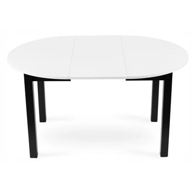 Стіл кухонний розкладний MEBEL ELITE HARRY 102(142)х102 см Білий / чорний фотографія