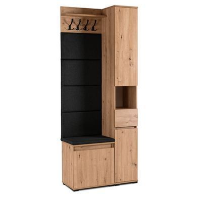 Передпокій MEBEL ELITE PARMA 80 Дуб Артизан/графіт фотографія