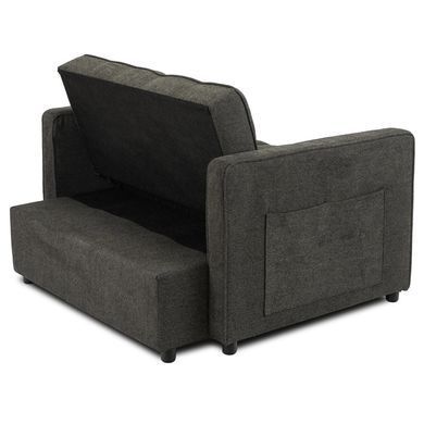 Кресло раскладное MEBEL ELITE CORRA Черный фотография