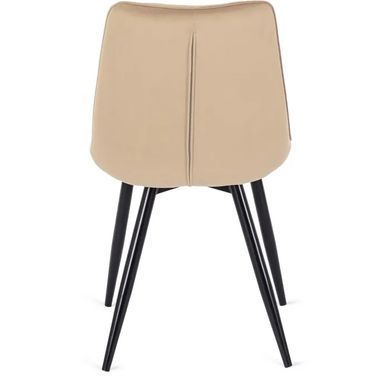 Стул бархатный MEBEL ELITE RIO Velvet, Бежевый фотография