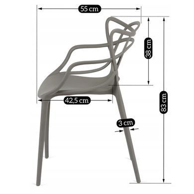 Стул MEBEL ELITE CELTIC Серый фотография
