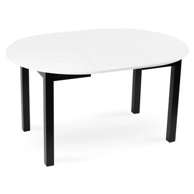 Стіл кухонний розкладний MEBEL ELITE HARRY 102(142)х102 см Білий / чорний фотографія