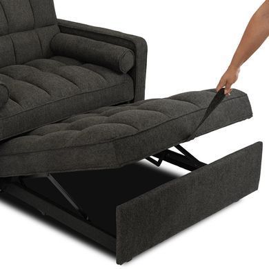 Кресло раскладное MEBEL ELITE CORRA Черный фотография