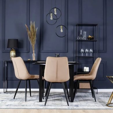Стул бархатный MEBEL ELITE RIO Velvet, Бежевый фотография