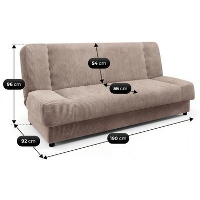 Диван розкладний MEBEL ELITE PIANO 190 см Беж фотографія