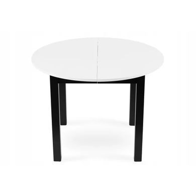 Стіл кухонний розкладний MEBEL ELITE HARRY 102(142)х102 см Білий / чорний фотографія