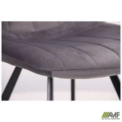 Стілець Maine Velvet AMF Чорний / Сірий фотографія