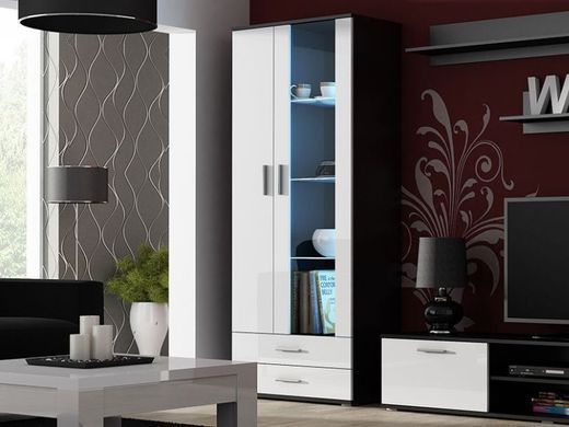 Вітрина SOHO S6 2D2S Cama 192 Чорний Мат / Білий Глянець фотографія