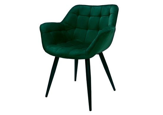 Крісло ELEGANTE Velvet Intarsio Зелений фотографія