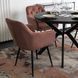 Стілець оксамитовий MEBEL ELITE VIKI Velvet рожевий