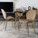 Стілець оксамитовий MEBEL ELITE IRYS Velvet Беж/золото