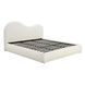 Кровать двуспальная MEBEL ELITE TALINN 180x200 см Кремовый Букле
