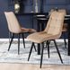 Стул бархатный MEBEL ELITE RIO Velvet, Бежевый