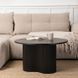 Журнальний столик DERIAN MAX MEBEL ELITE 80x80 Чорний