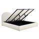 Кровать двуспальная MEBEL ELITE TALINN 180x200 см Кремовый Букле