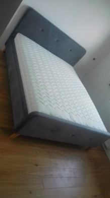 Кровать MALMO Velvet Signal 160x200 Серый фотография