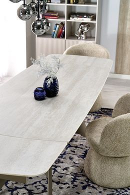 Стіл розкладний SALIX Halmar 180(260)x90 Травентин/Кашемір фотографія