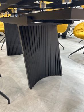 Стол раскладной TML-985 VETRO 140(210)x90 Калакатта Голд Черный фотография