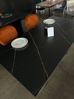 Стол раскладной SWANK LOFTY BLACK Concepto 180(260)x90 Керамика Черный фотография