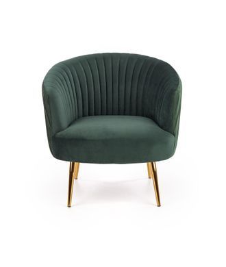 Кресло CROWN Velvet Halmar Зеленый фотография