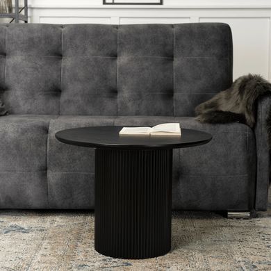 Журнальний столик EURIS MEBEL ELITE 60x60 Чорний фотографія