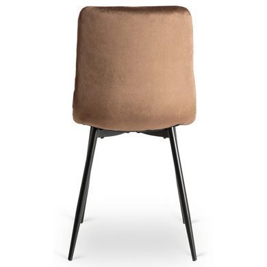 Стул бархатный MEBEL ELITE PERU Velvet Коричневый фотография