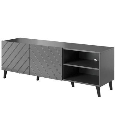 ТВ Тумба ABETO RTV Cama 150 Графит мат / Графит глянец фотография