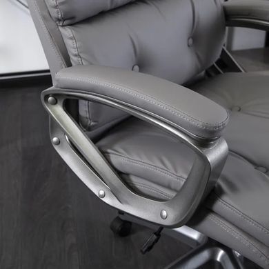 Стілець офісний обертовий MEBEL ELITE STRATO Екошкіра Сірий фотографія