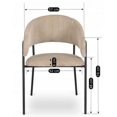 Стул MEBEL ELITE TINKA Беж фотография