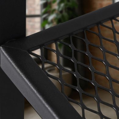 Журнальный столик MEBEL ELITE CARTER 60*30 рустикальный дуб/черный фотография