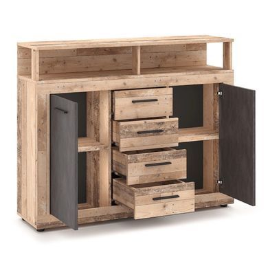 Комод MEBEL ELITE BLAGO MIDI B 120 необроблений дуб фотографія