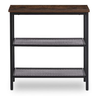 Журнальный столик MEBEL ELITE CARTER 60*30 рустикальный дуб/черный фотография