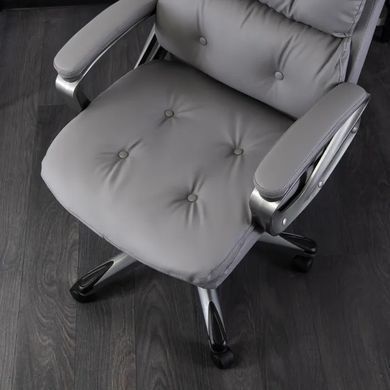 Стілець офісний обертовий MEBEL ELITE STRATO Екошкіра Сірий фотографія