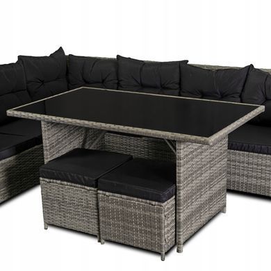 Комплект садових меблів MEBEL ELITE DALLAS Сірий