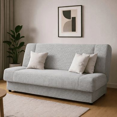 Диван розкладний MEBEL ELITE PIANO 190 см Сірий фотографія