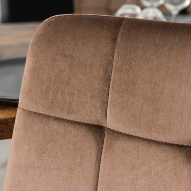 Стул бархатный MEBEL ELITE PERU Velvet Коричневый фотография