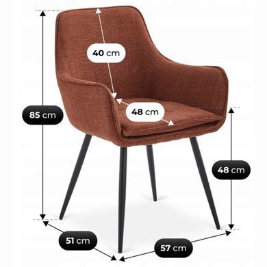 Стул MEBEL ELITE EDRICK Рыжий фотография