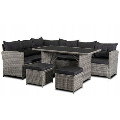 Комплект садових меблів MEBEL ELITE DALLAS Сірий