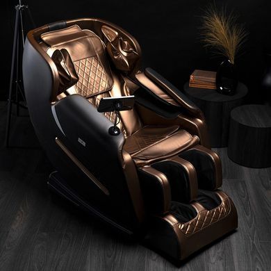 Масажне крісло MEBEL ELITE VX MAX екошкіра Коричневий Меню англійською мовою фотографія