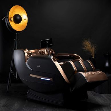 Масажне крісло MEBEL ELITE VX MAX екошкіра Коричневий Меню англійською мовою фотографія